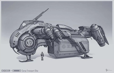 Футуристические локации на концепт-артах отменённой Evolve II