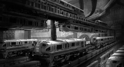 Футуристические локации на концепт-артах отменённой Evolve II