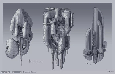 Футуристические локации на концепт-артах отменённой Evolve II