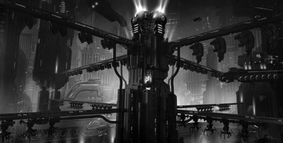 Футуристические локации на концепт-артах отменённой Evolve II