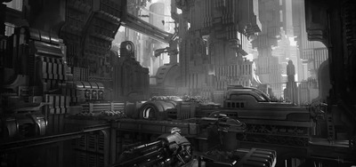 Футуристические локации на концепт-артах отменённой Evolve II